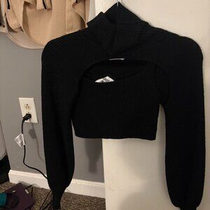 Princess Polly cable knit tank + bolero set, size S/M